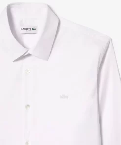 Lacoste Shirts-Men'S Slim Fit French Collar Cotton Poplin Shirt