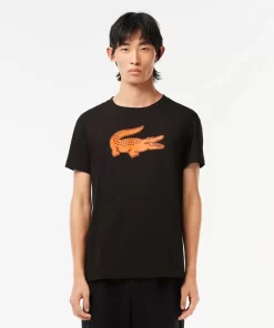 Lacoste T-Shirts-Men'S Sport 3D Print Crocodile Breathable Jersey T-Shirt