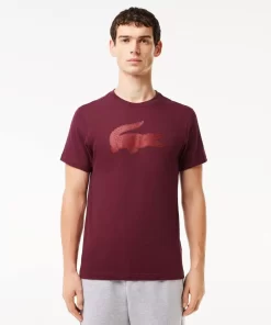 Lacoste Fitness & Training-Men'S Sport 3D Print Crocodile Breathable Jersey T-Shirt