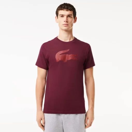 Lacoste Fitness & Training-Men'S Sport 3D Print Crocodile Breathable Jersey T-Shirt