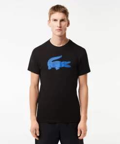 Lacoste Fitness & Training-Men'S Sport 3D Print Crocodile Breathable Jersey T-Shirt