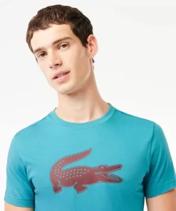 Lacoste T-Shirts-Men'S Sport 3D Print Crocodile Breathable Jersey T-Shirt