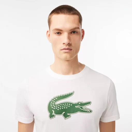 Lacoste Sport Clothing-Men'S Sport 3D Print Crocodile Breathable Jersey T-Shirt