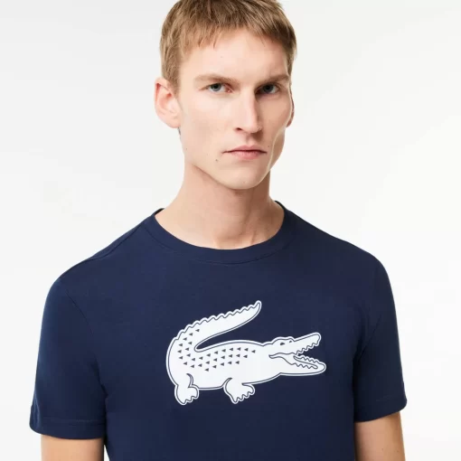 Lacoste Fitness & Training-Men'S Sport 3D Print Crocodile Breathable Jersey T-Shirt