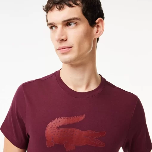 Lacoste Fitness & Training-Men'S Sport 3D Print Crocodile Breathable Jersey T-Shirt