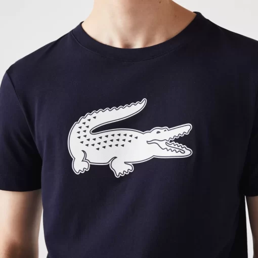 Lacoste Fitness & Training-Men'S Sport 3D Print Crocodile Breathable Jersey T-Shirt