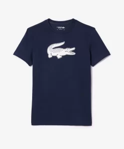 Lacoste Fitness & Training-Men'S Sport 3D Print Crocodile Breathable Jersey T-Shirt