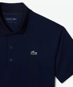 Lacoste Sport Clothing-Men'S Sport Breathable Run-Resistant Interlock Polo Shirt