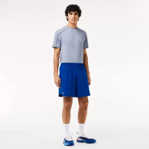 Lacoste Fitness & Training-Men'S Sport Check Stretch Mesh Shorts