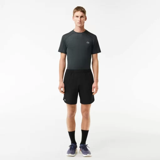 Lacoste Fitness & Training-Men'S Sport Check Stretch Mesh Shorts