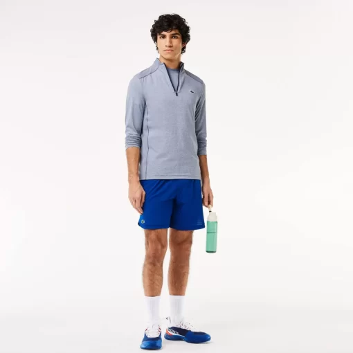 Lacoste Fitness & Training-Men'S Sport Check Stretch Mesh Shorts