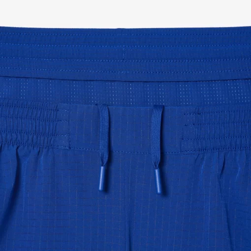 Lacoste Fitness & Training-Men'S Sport Check Stretch Mesh Shorts