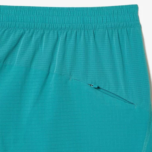 Lacoste Fitness & Training-Men'S Sport Check Stretch Mesh Shorts