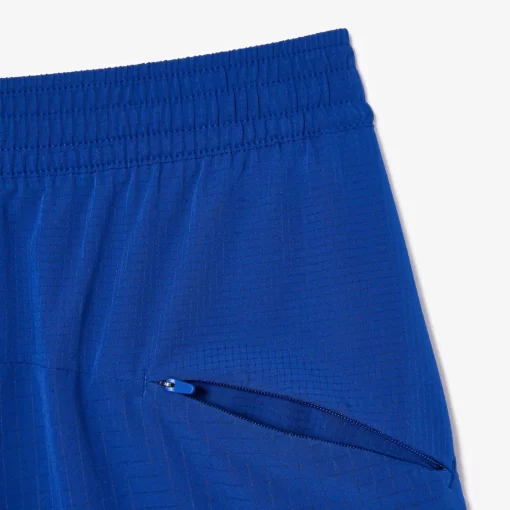 Lacoste Fitness & Training-Men'S Sport Check Stretch Mesh Shorts