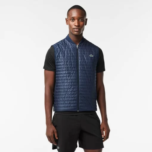 Lacoste Fitness & Training-Men'S Sport Padded And Reversible Vest Jacket