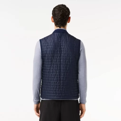 Lacoste Jackets & Coats-Men'S Sport Padded And Reversible Vest Jacket