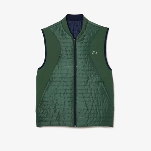 Lacoste Fitness & Training-Men'S Sport Padded And Reversible Vest Jacket