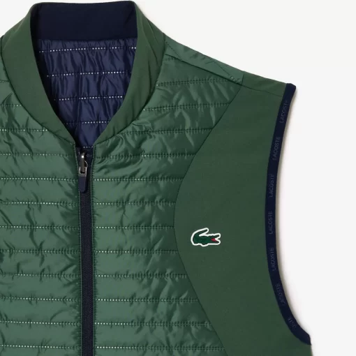 Lacoste Fitness & Training-Men'S Sport Padded And Reversible Vest Jacket