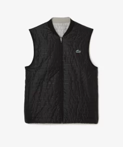 Lacoste Fitness & Training-Men'S Sport Padded And Reversible Vest Jacket