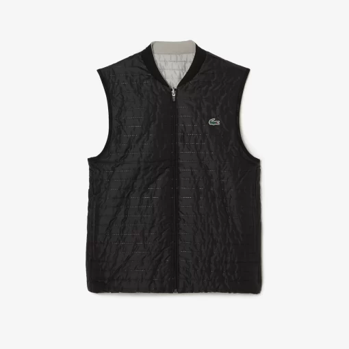 Lacoste Fitness & Training-Men'S Sport Padded And Reversible Vest Jacket