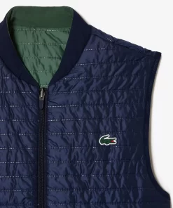 Lacoste Fitness & Training-Men'S Sport Padded And Reversible Vest Jacket