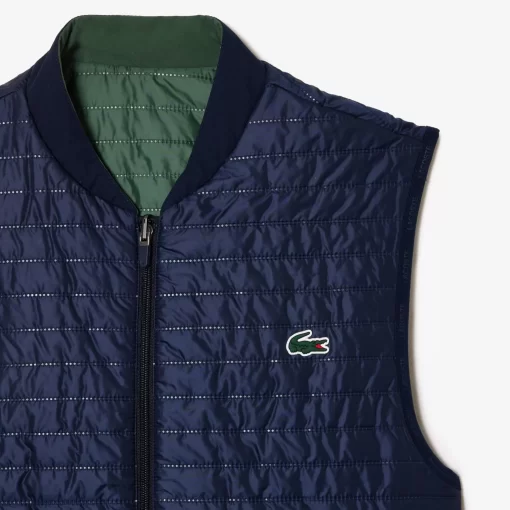 Lacoste Fitness & Training-Men'S Sport Padded And Reversible Vest Jacket