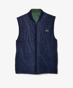 Lacoste Fitness & Training-Men'S Sport Padded And Reversible Vest Jacket