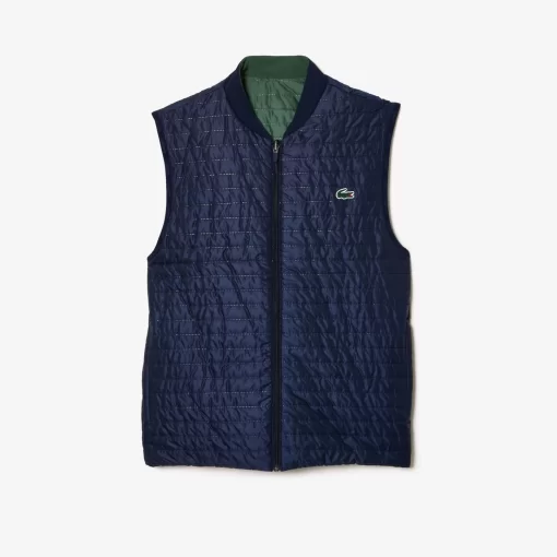 Lacoste Fitness & Training-Men'S Sport Padded And Reversible Vest Jacket