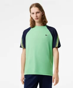 Lacoste Tennis-Men'S Sport Regular Fit Logo Stripe T-Shirt