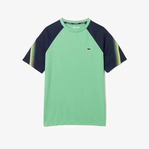 Lacoste Tennis-Men'S Sport Regular Fit Logo Stripe T-Shirt