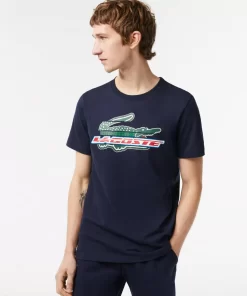 Lacoste Fitness & Training-Men'S Sport Regular Fit Organic Cotton T-Shirt