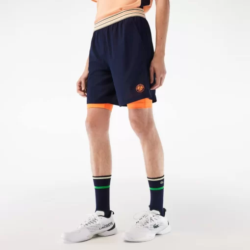 Lacoste Tennis-Men'S Sport Roland Garros Edition Lined Shorts