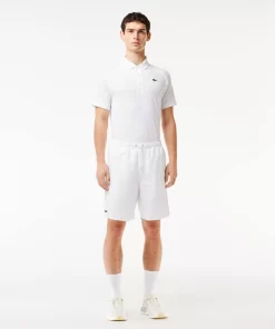 Lacoste Fitness & Training-Men'S Sport Tennis Shorts In Solid Diamond Weave Taffeta