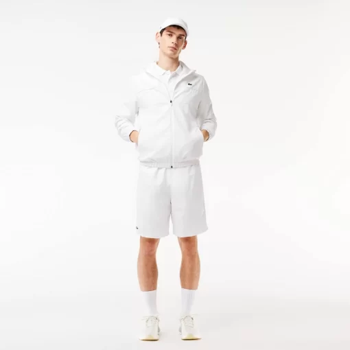 Lacoste Fitness & Training-Men'S Sport Tennis Shorts In Solid Diamond Weave Taffeta