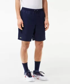 Lacoste Fitness & Training-Men'S Sport Tennis Shorts In Solid Diamond Weave Taffeta