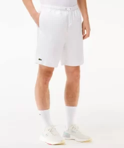 Lacoste Fitness & Training-Men'S Sport Tennis Shorts In Solid Diamond Weave Taffeta