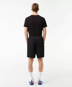 Lacoste Fitness & Training-Men'S Sport Tennis Shorts In Solid Diamond Weave Taffeta