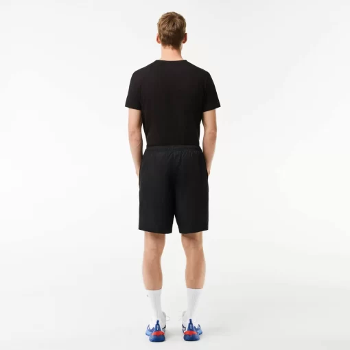 Lacoste Fitness & Training-Men'S Sport Tennis Shorts In Solid Diamond Weave Taffeta