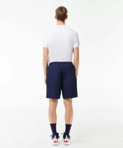 Lacoste Fitness & Training-Men'S Sport Tennis Shorts In Solid Diamond Weave Taffeta