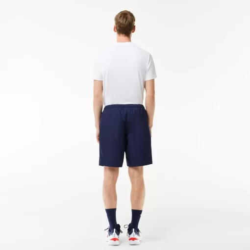 Lacoste Fitness & Training-Men'S Sport Tennis Shorts In Solid Diamond Weave Taffeta