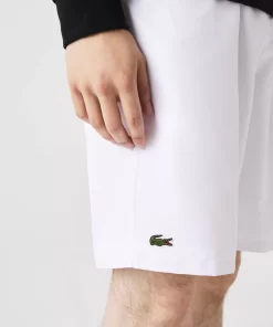 Lacoste Fitness & Training-Men'S Sport Tennis Shorts In Solid Diamond Weave Taffeta