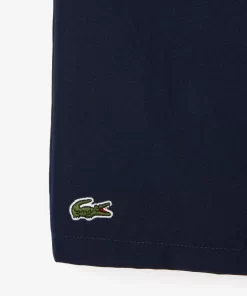 Lacoste Fitness & Training-Men'S Sport Tennis Shorts In Solid Diamond Weave Taffeta