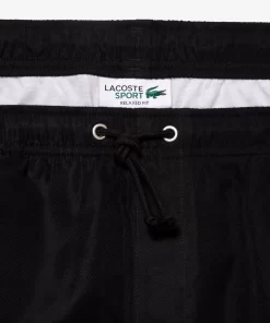 Lacoste Fitness & Training-Men'S Sport Tennis Shorts In Solid Diamond Weave Taffeta