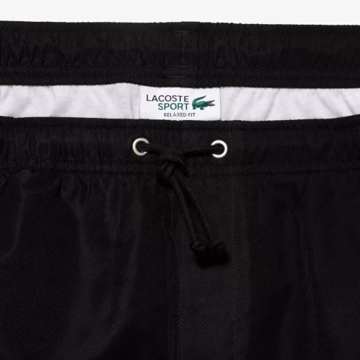 Lacoste Fitness & Training-Men'S Sport Tennis Shorts In Solid Diamond Weave Taffeta