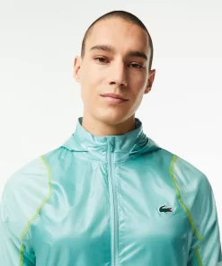 Lacoste Fitness & Training-Men'S Sport Waterproof Hooded Windbreaker