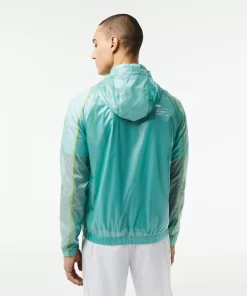 Lacoste Fitness & Training-Men'S Sport Waterproof Hooded Windbreaker