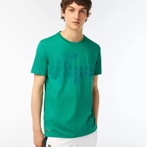 Lacoste Tennis-Men'S Sport X Novak Djokovic Printed T-Shirt