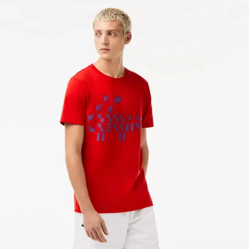 Lacoste Tennis-Men'S Sport X Novak Djokovic Printed T-Shirt