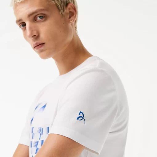 Lacoste Tennis-Men'S Sport X Novak Djokovic Printed T-Shirt