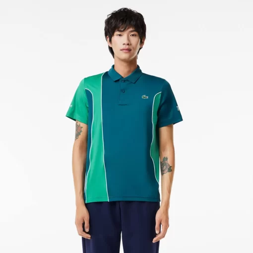 Lacoste Tennis-Men'S Sport X Novak Djokovic Regular Fit Colour-Block Polo